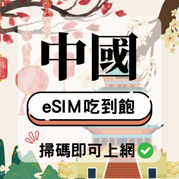 15 中國-eSIM(5G/4G高速)