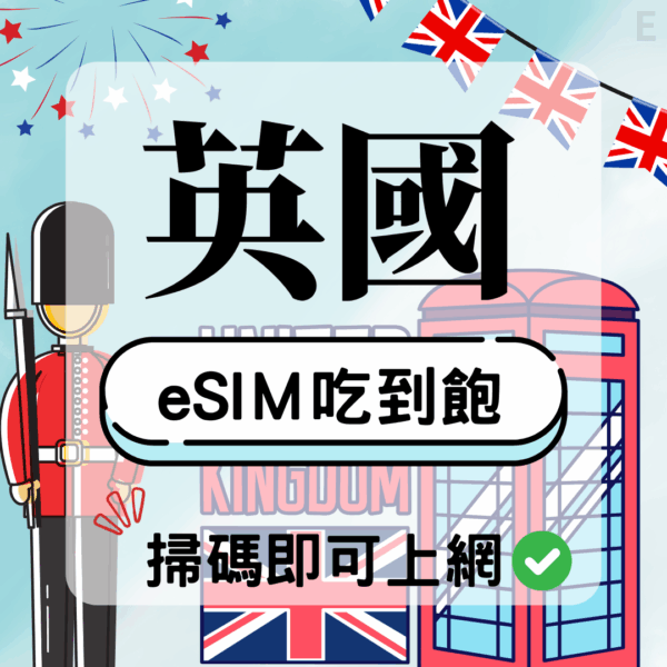 56 英國-eSIM(5G/4G高速)