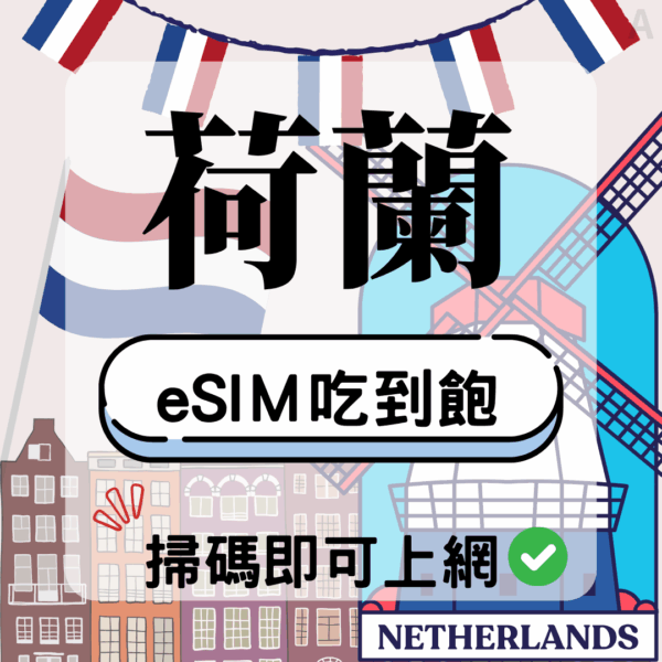60 荷蘭-eSIM(5G/4G高速)