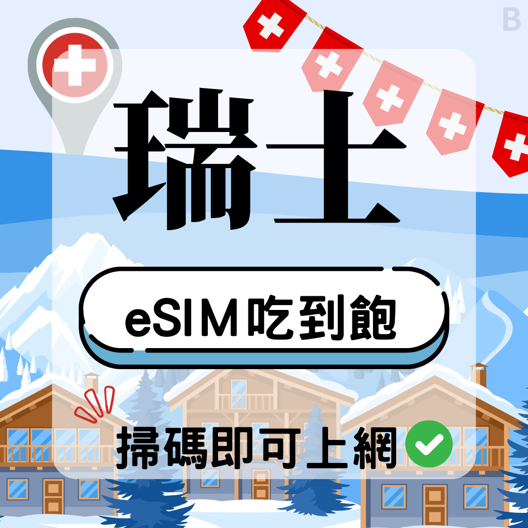 68 瑞士-eSIM(5G/4G高速)