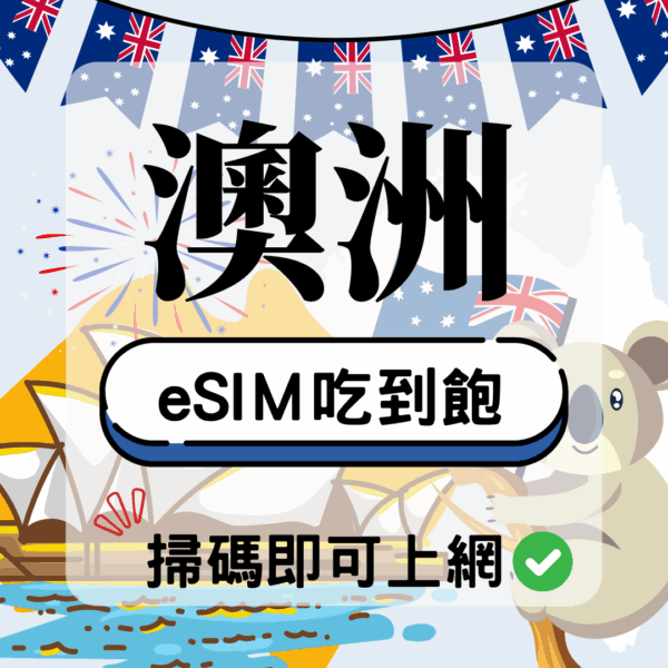 75 澳洲-eSIM(5G/4G高速)