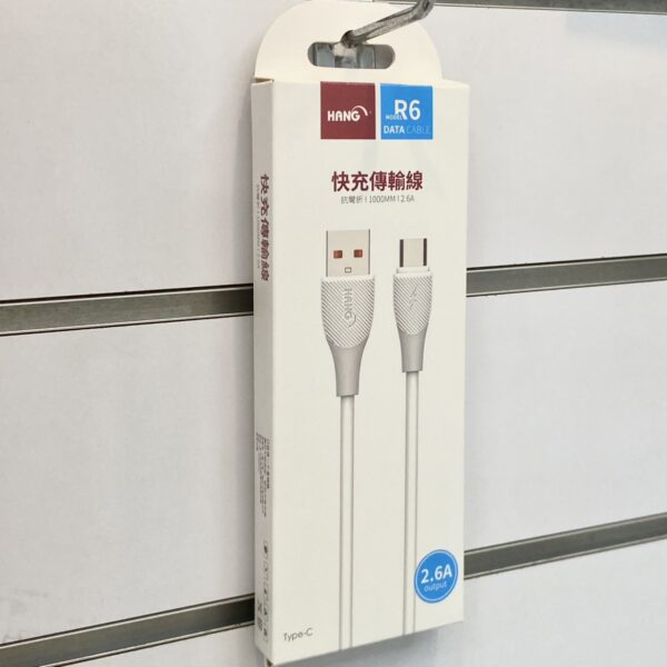 【加購商品】HANG  R6 快速充電傳輸線 TYPE-C 2.6A 快充線